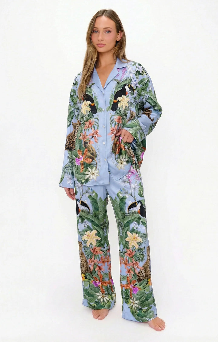 JUNGLE MIRAGE SILKY PJ SET