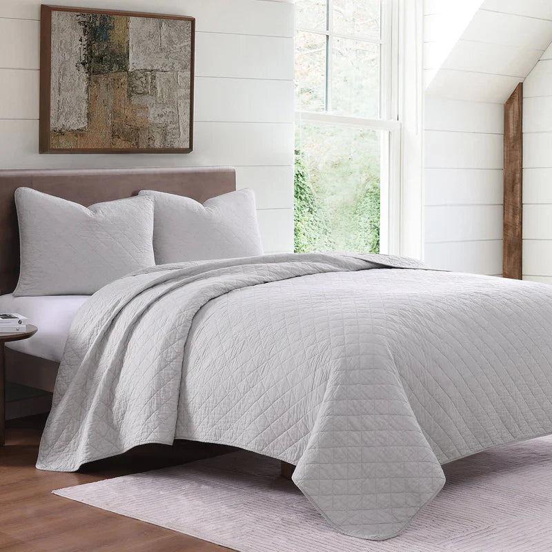 COTTON COMFORT QUILT SET FULL/QUEEN