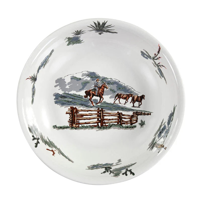 RANCH LIFE CERAMIC SERVING BOWL