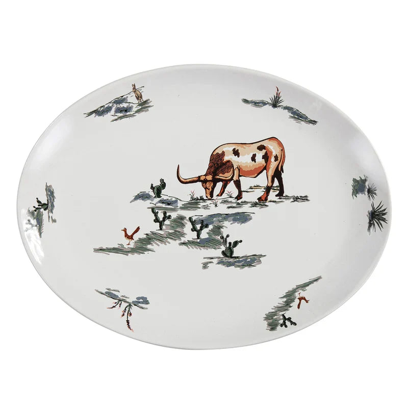 RANCH LIFE CERAMIC SERVING PLATTER