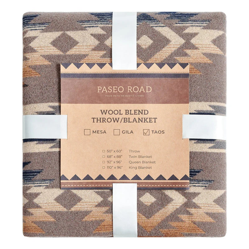 PASEO ROAD TAOS WOOL BLEND BLANKET, KING