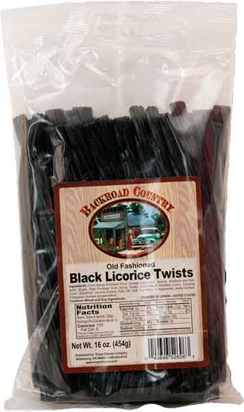 Black Licorice Twists 16oz Hill Country Amish