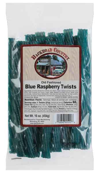Blue Raspberry Twists 16oz Hill Country Amish