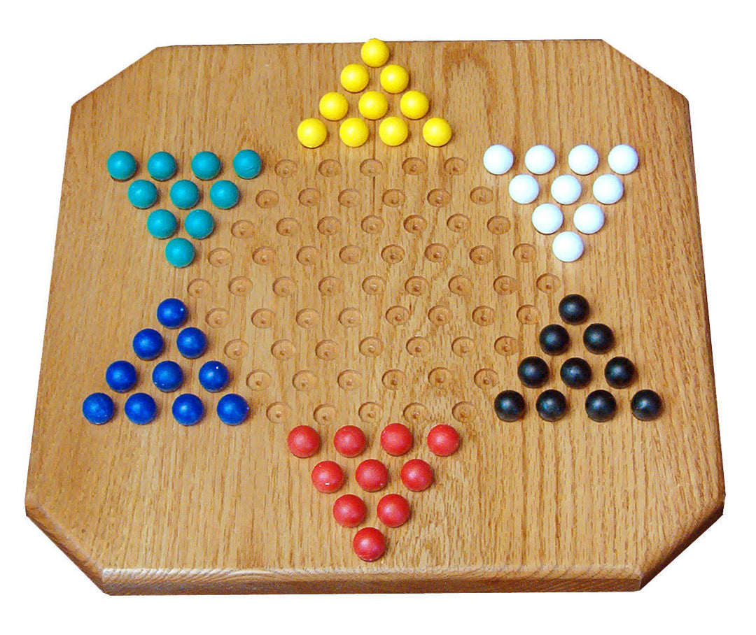 Chinese Checkers Oak Board Hill Country Amish