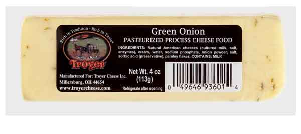 Green Onion Cheese Shelf Stable 4oz Hill Country Amish
