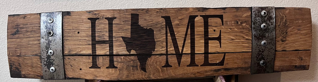 "Home Texas" Medium Stave Hill Country Amish