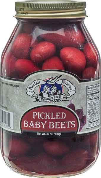 Pickled Baby Beets 32oz Hill Country Amish