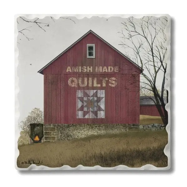 Quilt Barn Coaster - 4 Pack Hill Country Amish