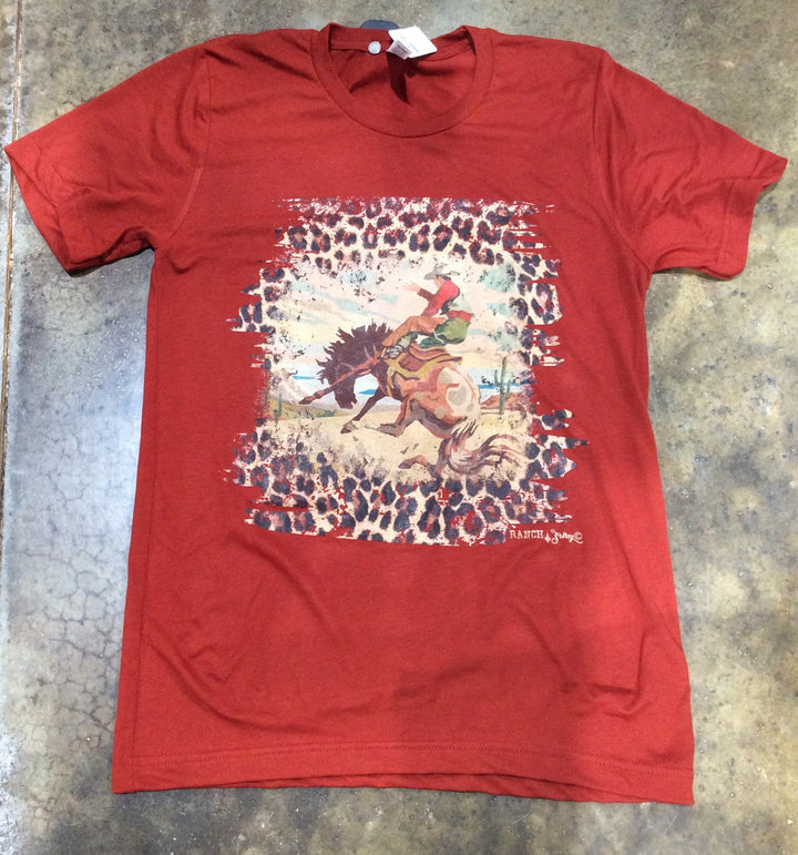 Leopard Bronc Tee Shirt