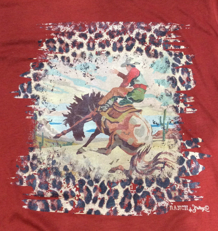 Leopard Bronc Tee Shirt