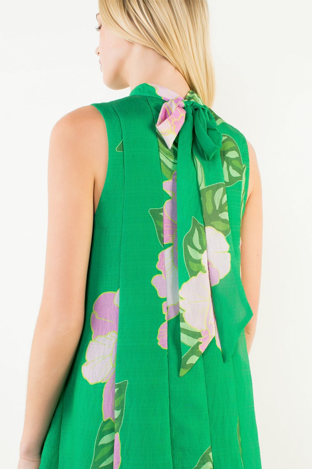 FLORAL PRINT MIDI DRESS