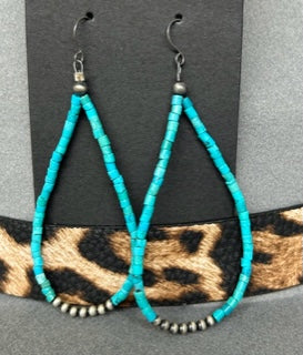 Corraine Smith Navajo Pearl & Turquoise Earrings Jypsy Sisters