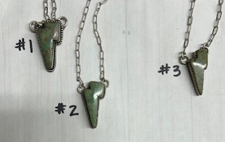 Turquoise Lightning Bolt Necklace big