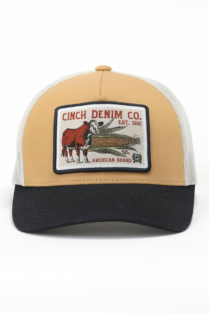 CINCH MEN'S DENIM CO CAP - GOLD