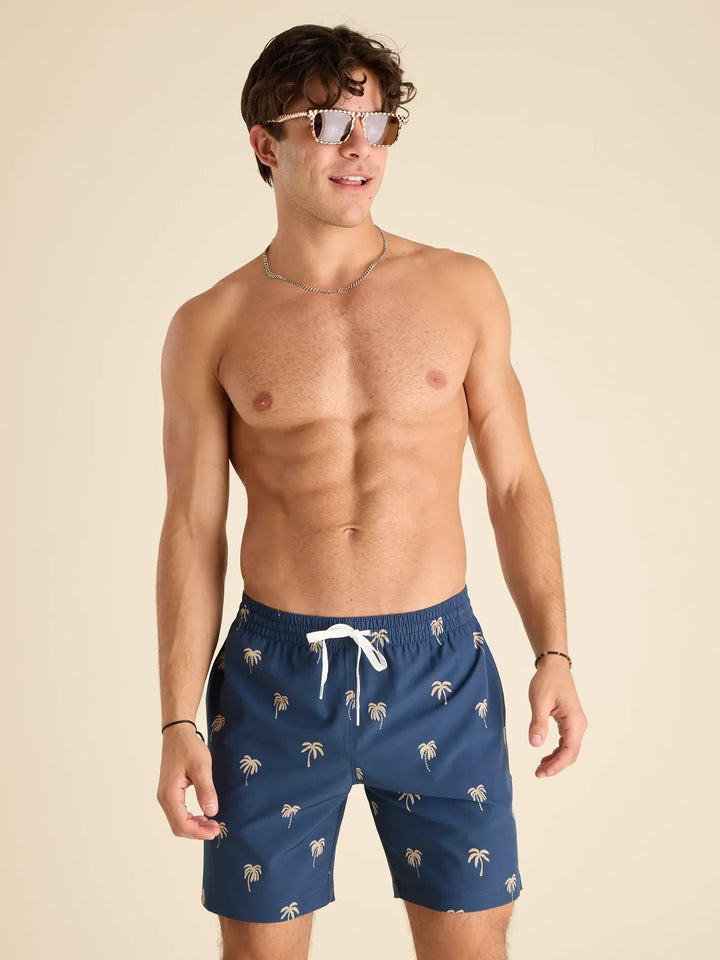 THE MIDNIGHT PALMS 7" CLASSIC LINED SWIM TRUNK