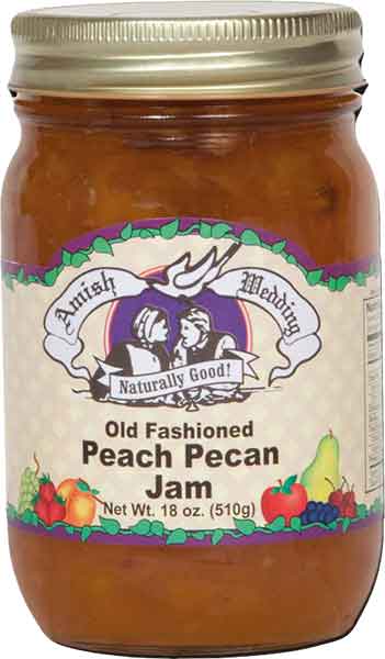 Peach Pecan Jam 18oz