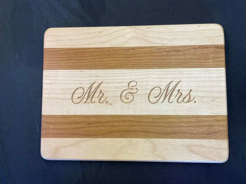 J and J Cutting Board Mr. & Mrs