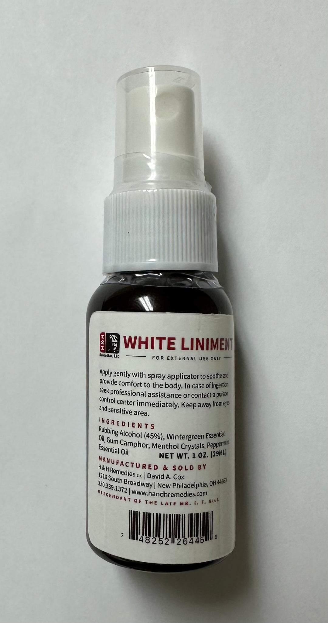 H&H White Liniment Spray