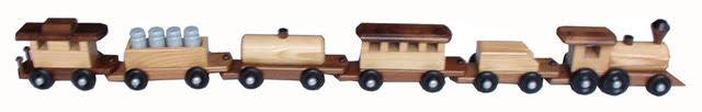 Ash Wooden Train