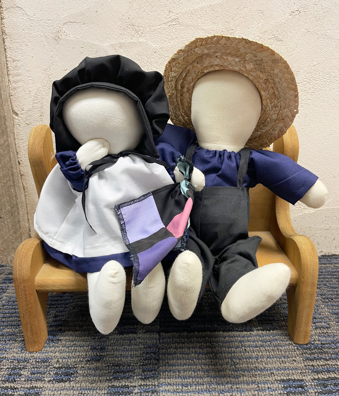 Navy Large Sitter Doll