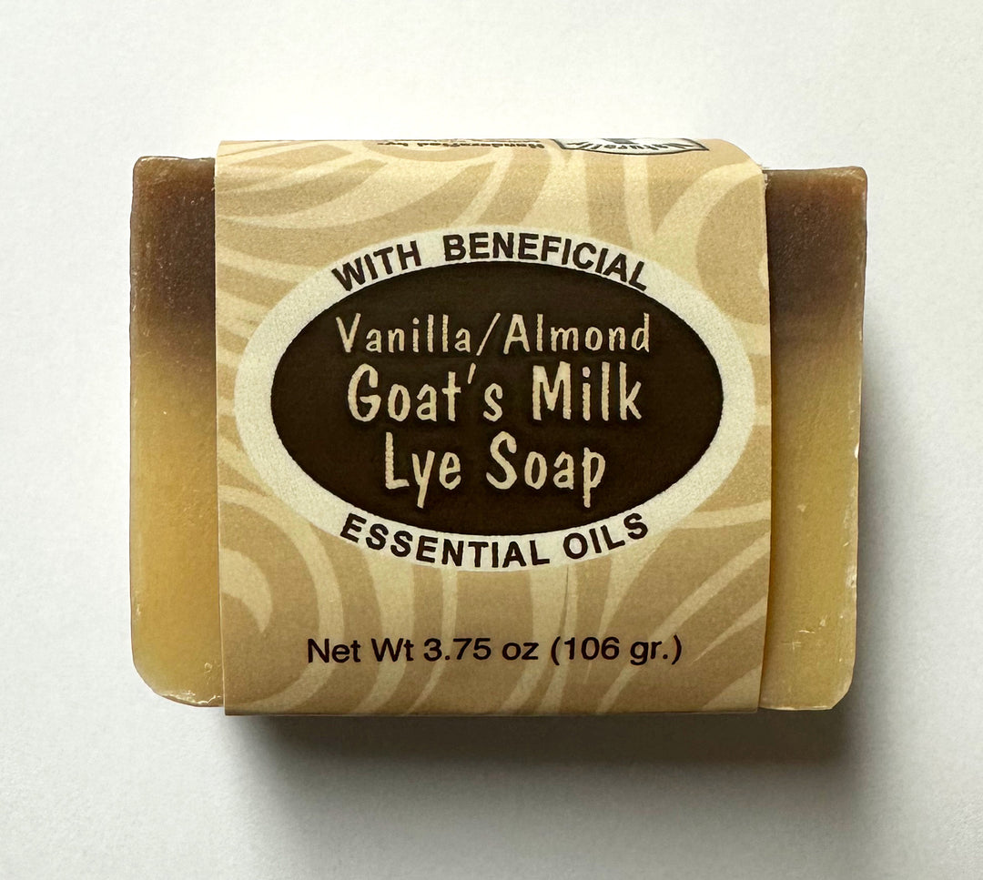 Vanilla Almond Goat's Milk Lye Bar Soap