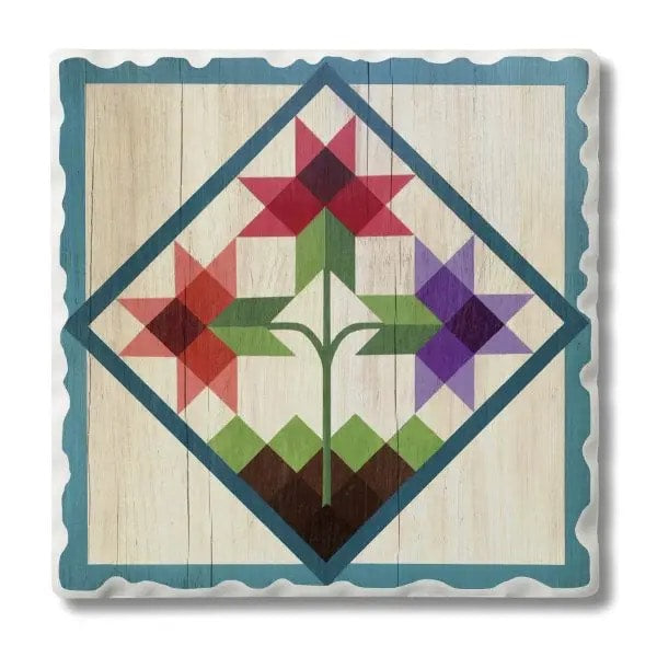 Tulip Trio Coaster - 4 Pack