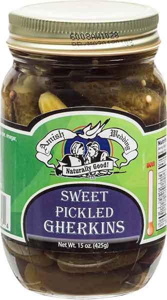 Sweet Pickled Gherkins 15oz