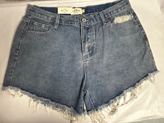 Umgee Frayed Denim Shorts