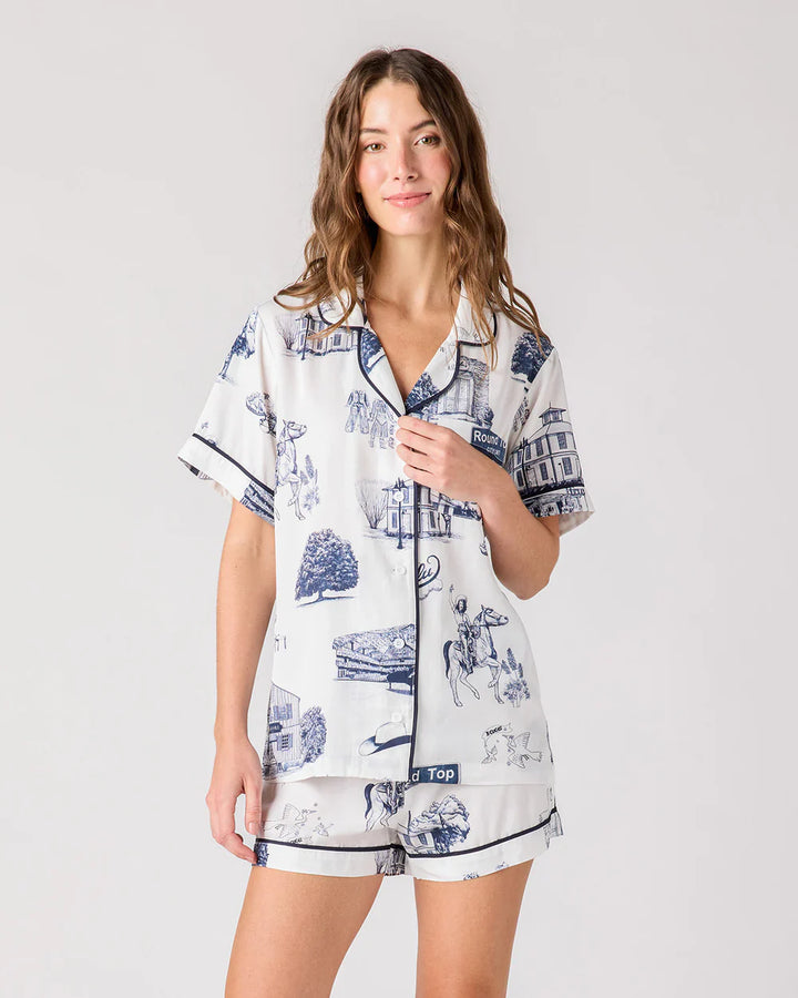 TOILE PAJAMA SHORT SET