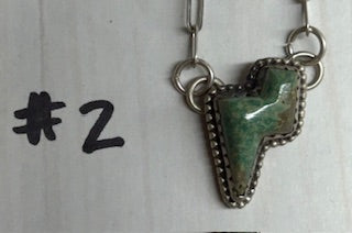 Turquoise Lightning Bolt Necklace sm