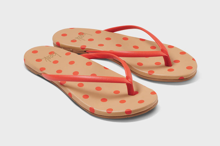 SUNBEAM LEATHER POLKA DOT SANDAL