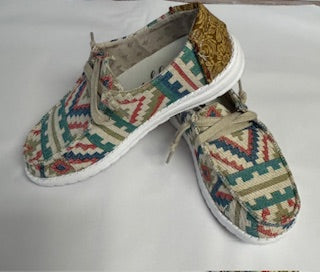 Gypsy Jazz Tan Aztec Shoes