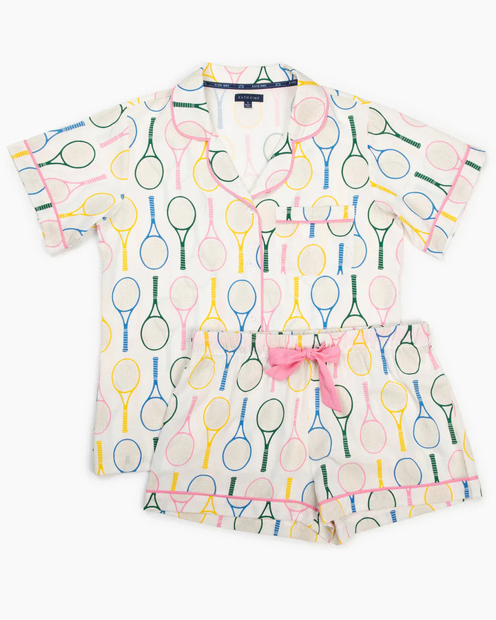 TENNIS TIME PAJAMA SHORT SET