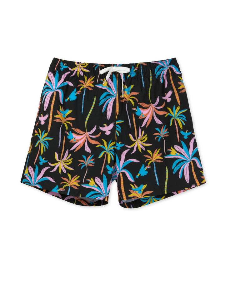 5.5" BLACK LIGHT NIGHTS CLASSIC LINED SWIM TRUNK