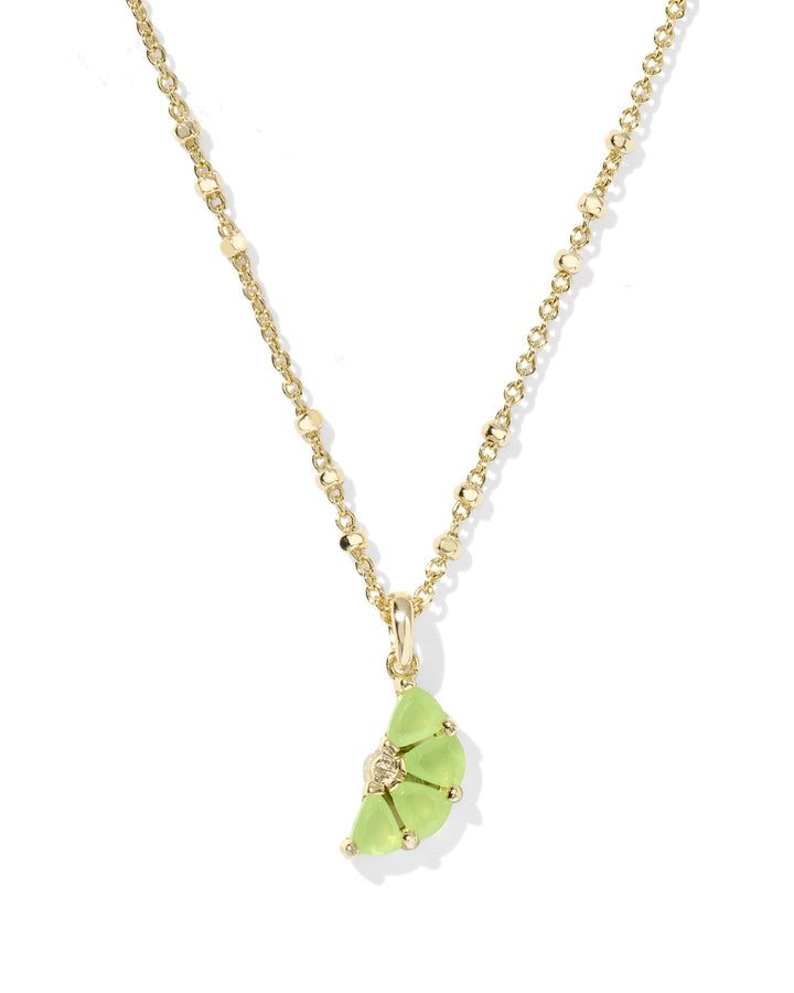 LIME SHORT PENDANT NECKLACE