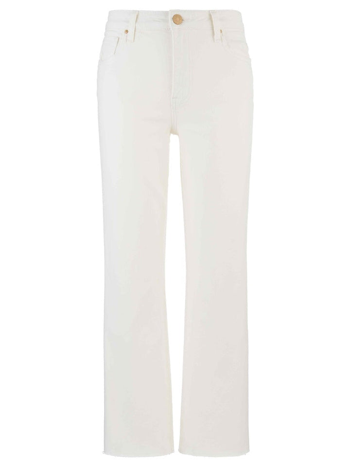 KELSEY HIGH RISE ANKLE FLARE IN ECRU