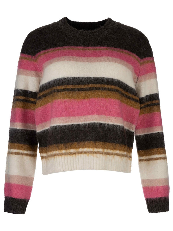 ELVIRA STRIPED PULLOVER SWEATER
