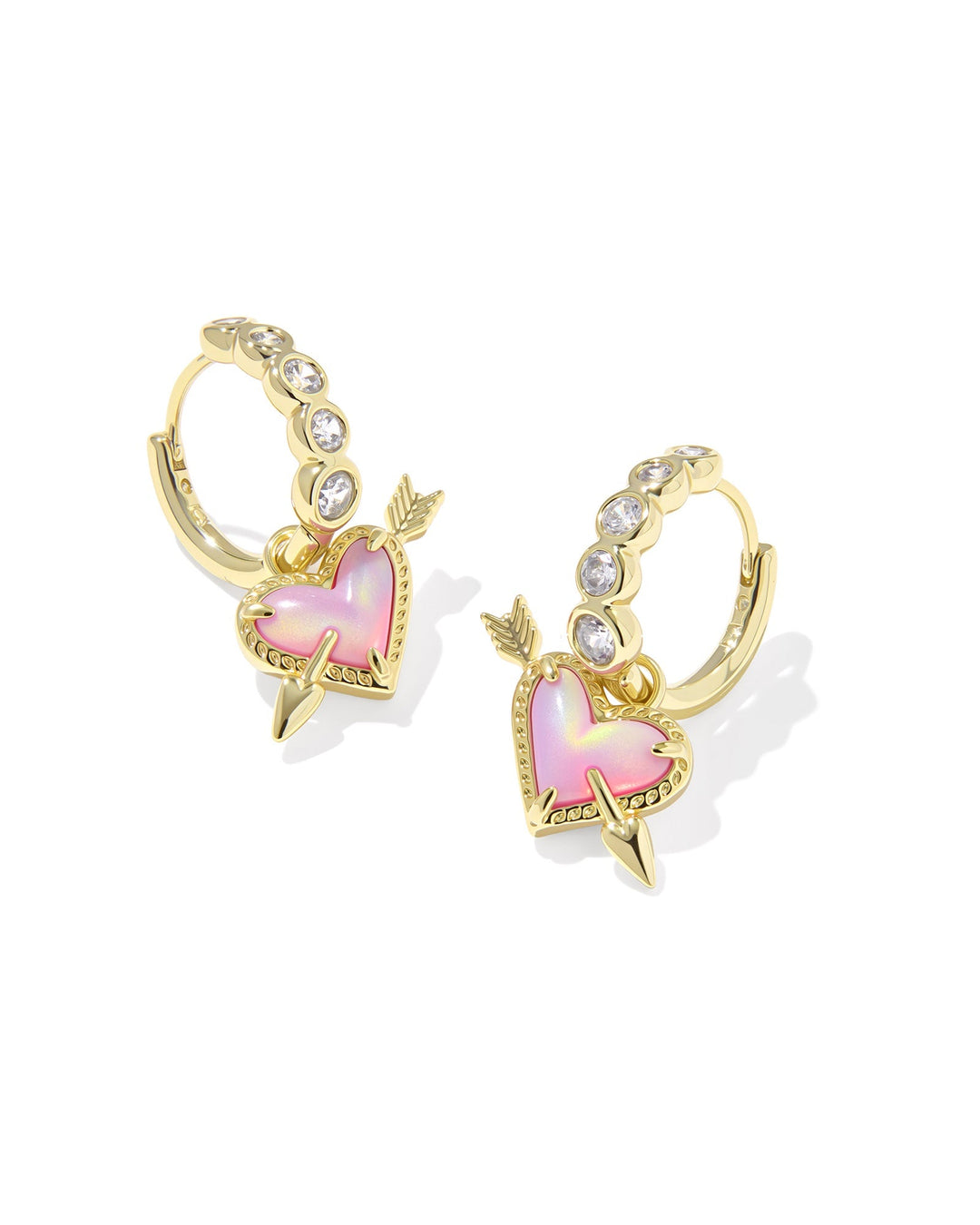 ARI HEART ARROW HUGGIE EARRING