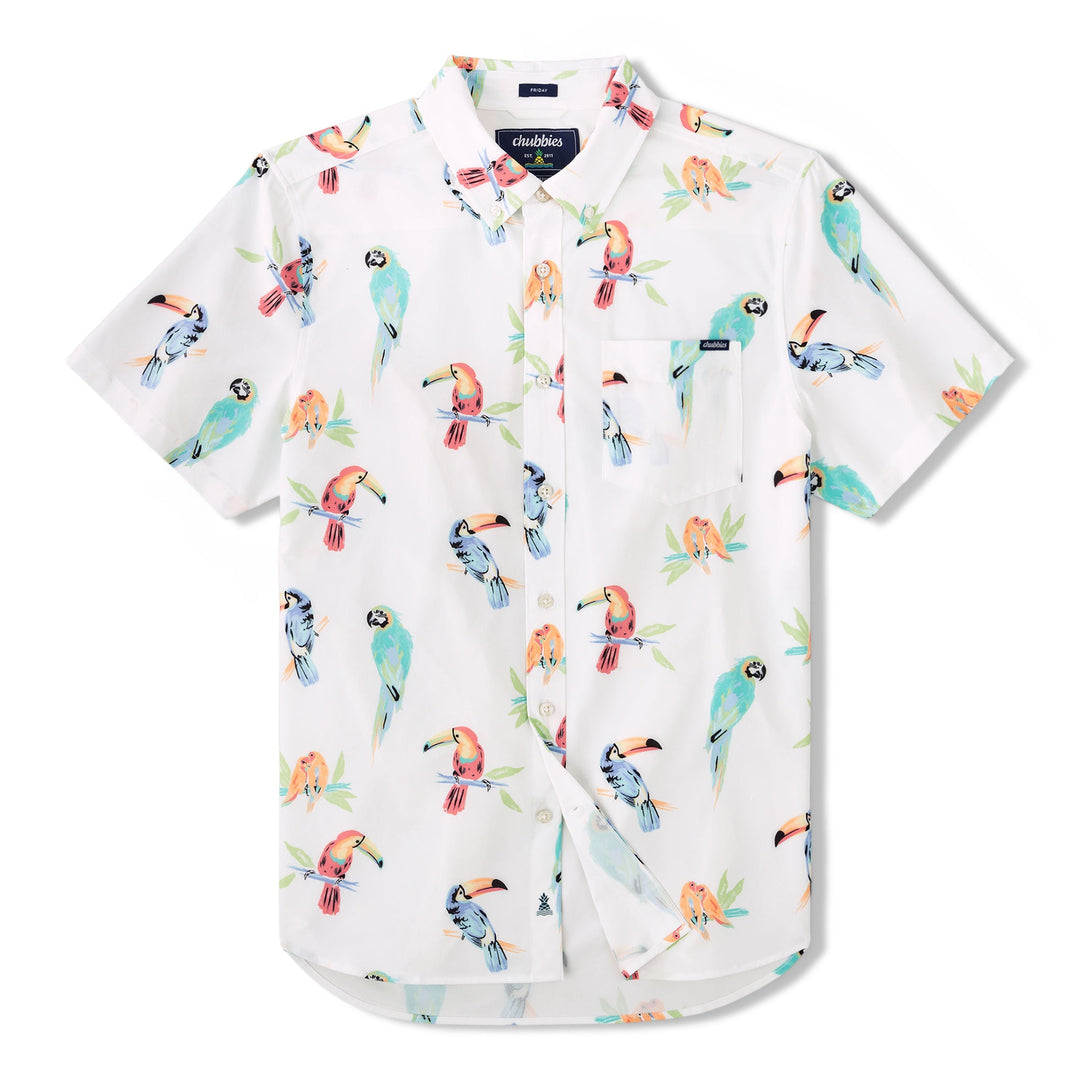 THE DUDE WHERES MACAW PERFORMANCE FRIDAY SHIRT