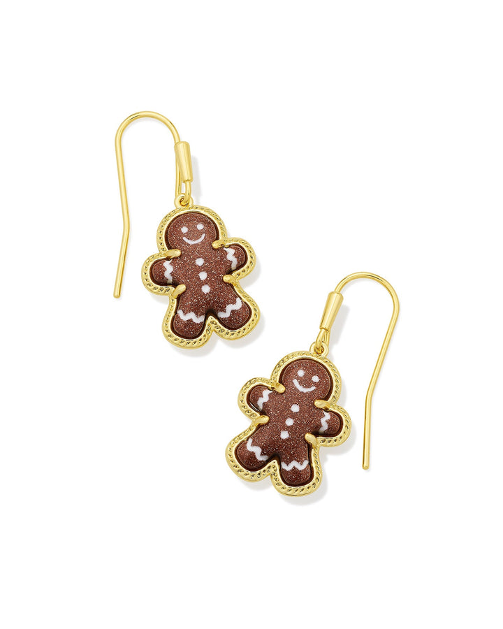 GINGERBREAD DROP EARRING