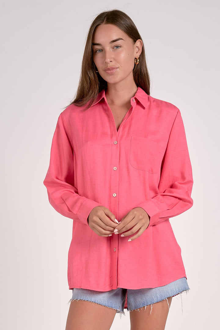 LONG SLEEVE BUTTON DOWN TOP