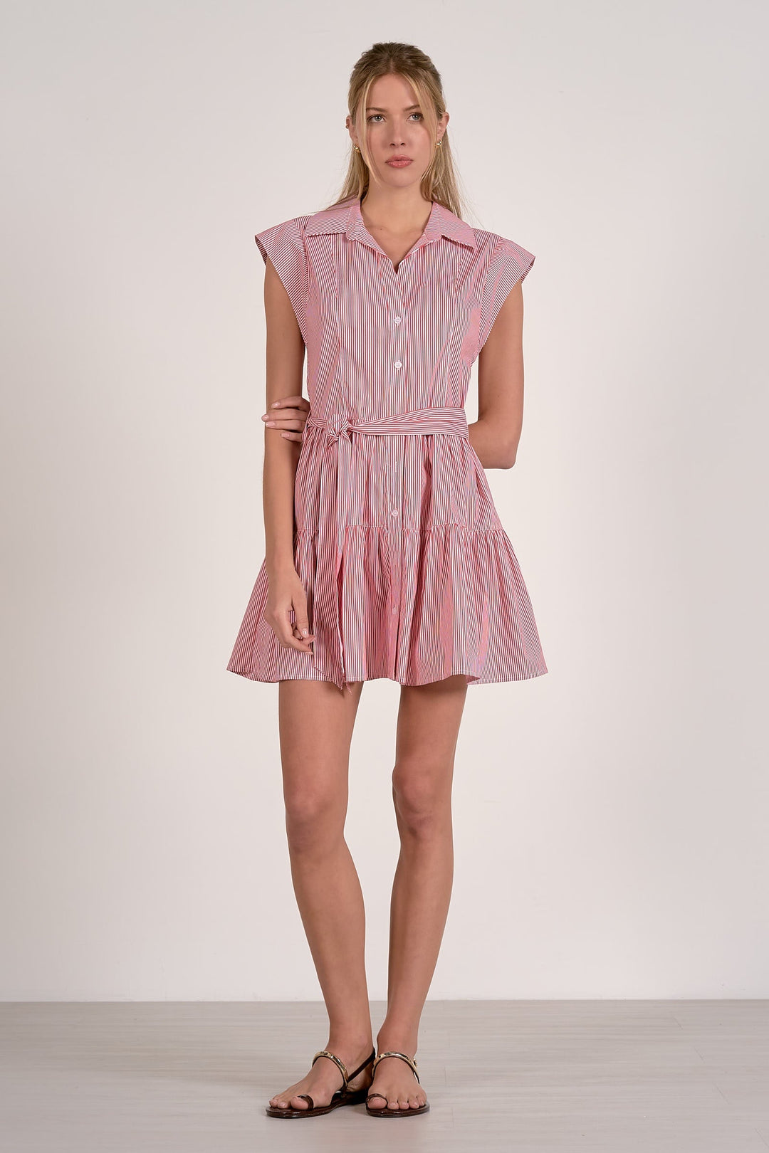 CAP SLV TIERED DRESS