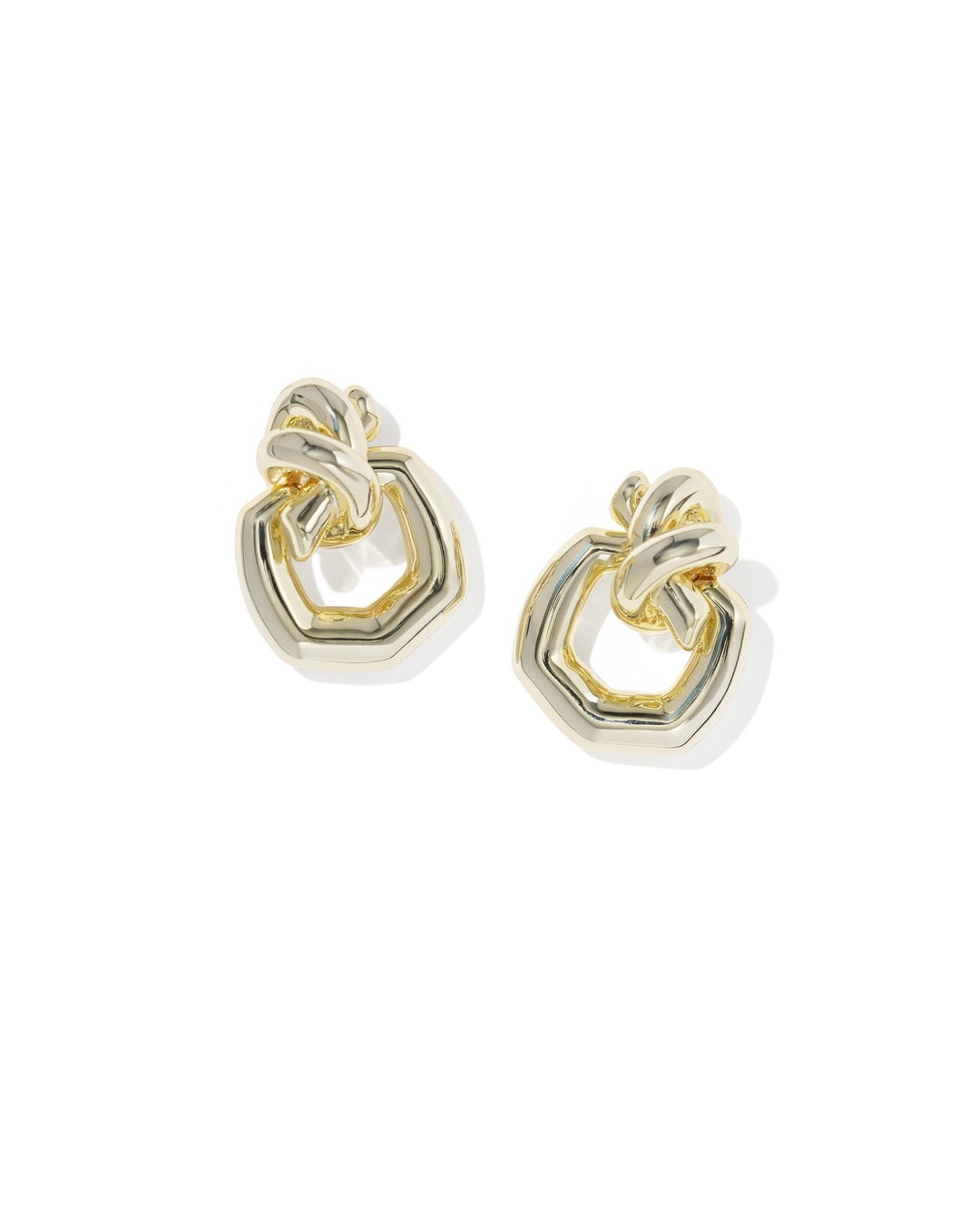 PARKER KNOT OPEN FRAME EARRINGS