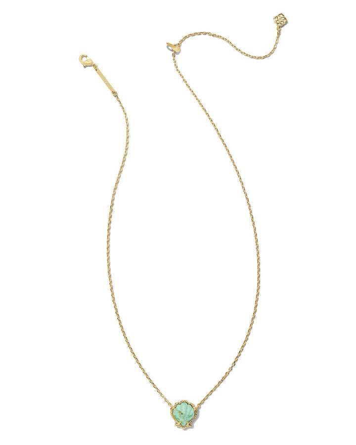 BRYNNE SHELL SHORT PENDANT NECKLACE