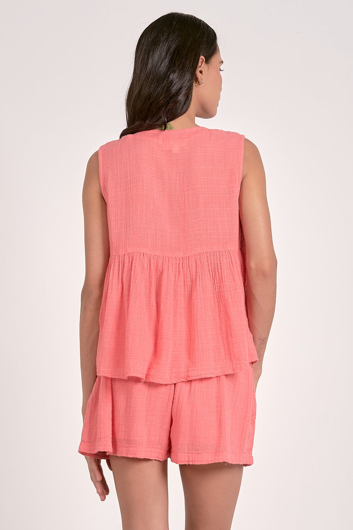 FLYAWAY SLEEVELESS TOP