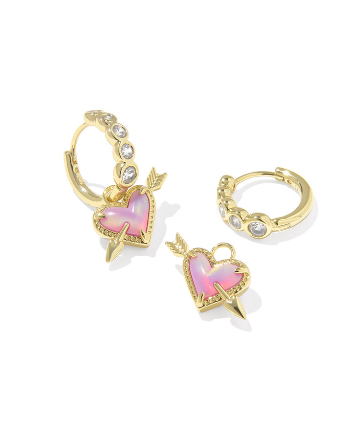 ARI HEART ARROW HUGGIE EARRING