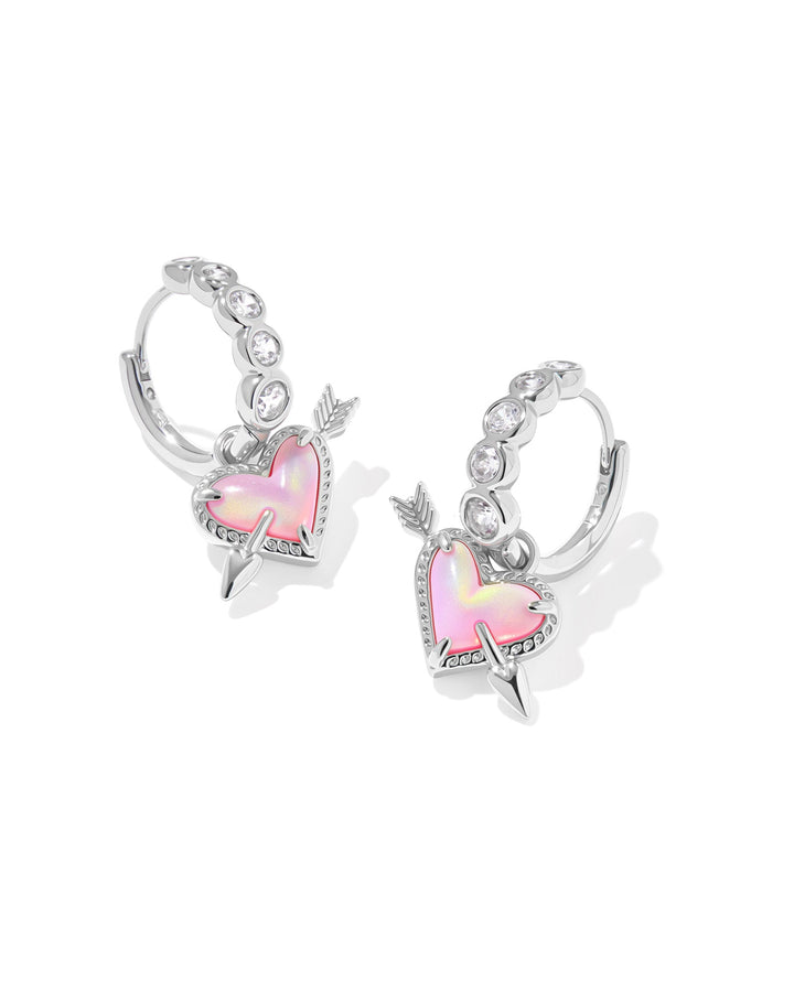 ARI HEART ARROW HUGGIE EARRING