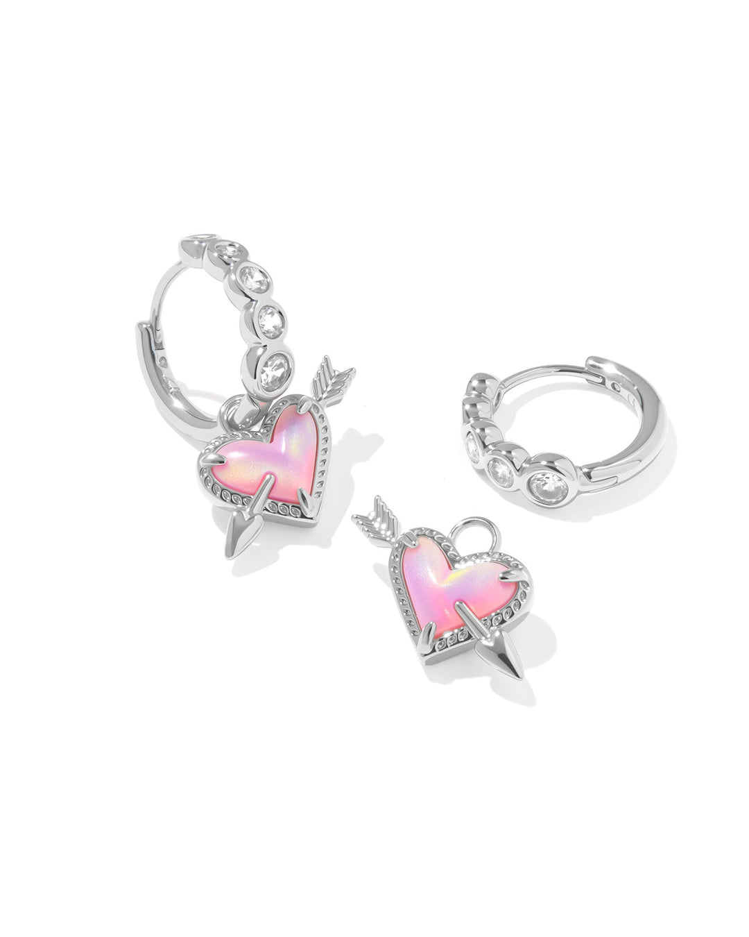 ARI HEART ARROW HUGGIE EARRING