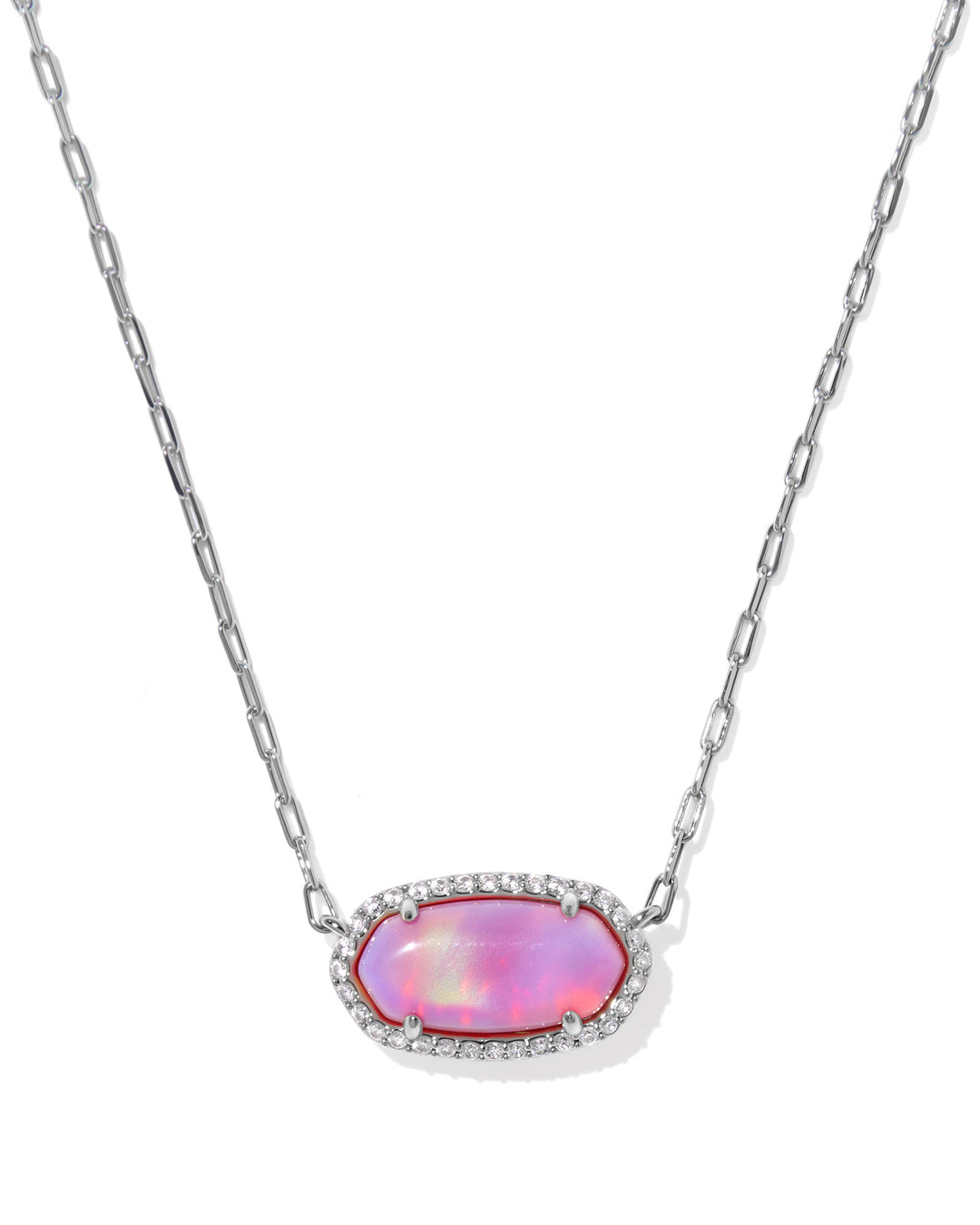 ELISA PAVE FRAME PENDANT NECKLACE