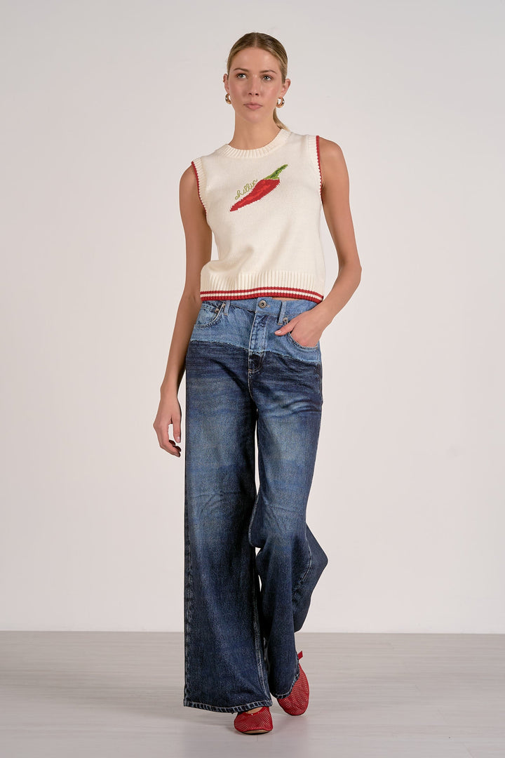 SLVLESS CREWNECK PEPPER SWEATER